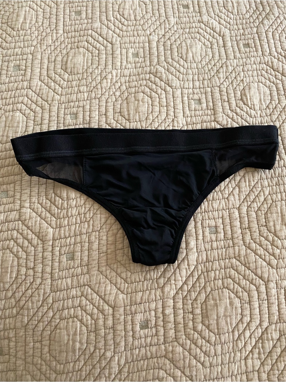 PINK Victoria's Secret Black Bikini & Pink-Orange Tie-Dye Bikini Panties - Picture 5 of 7